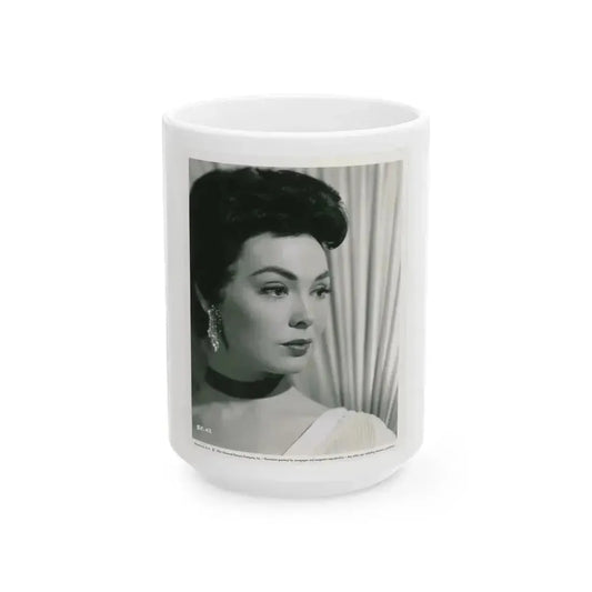 Barbara Rush #248 (Vintage Female Icon) White Coffee Mug 15oz - Go Mug Yourself