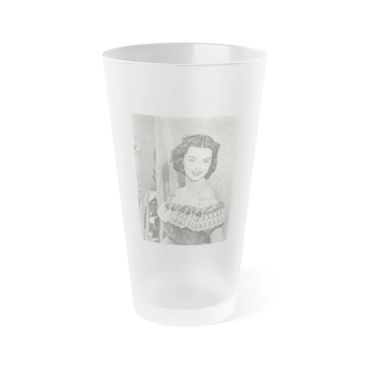 Barbara Rush #252 (Vintage Female Icon) Frosted Pint Glass 16oz-16oz-Frosted-Go Mug Yourself