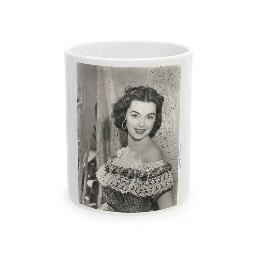 Barbara Rush #252 (Vintage Female Icon) White Coffee Mug-11oz-Go Mug Yourself