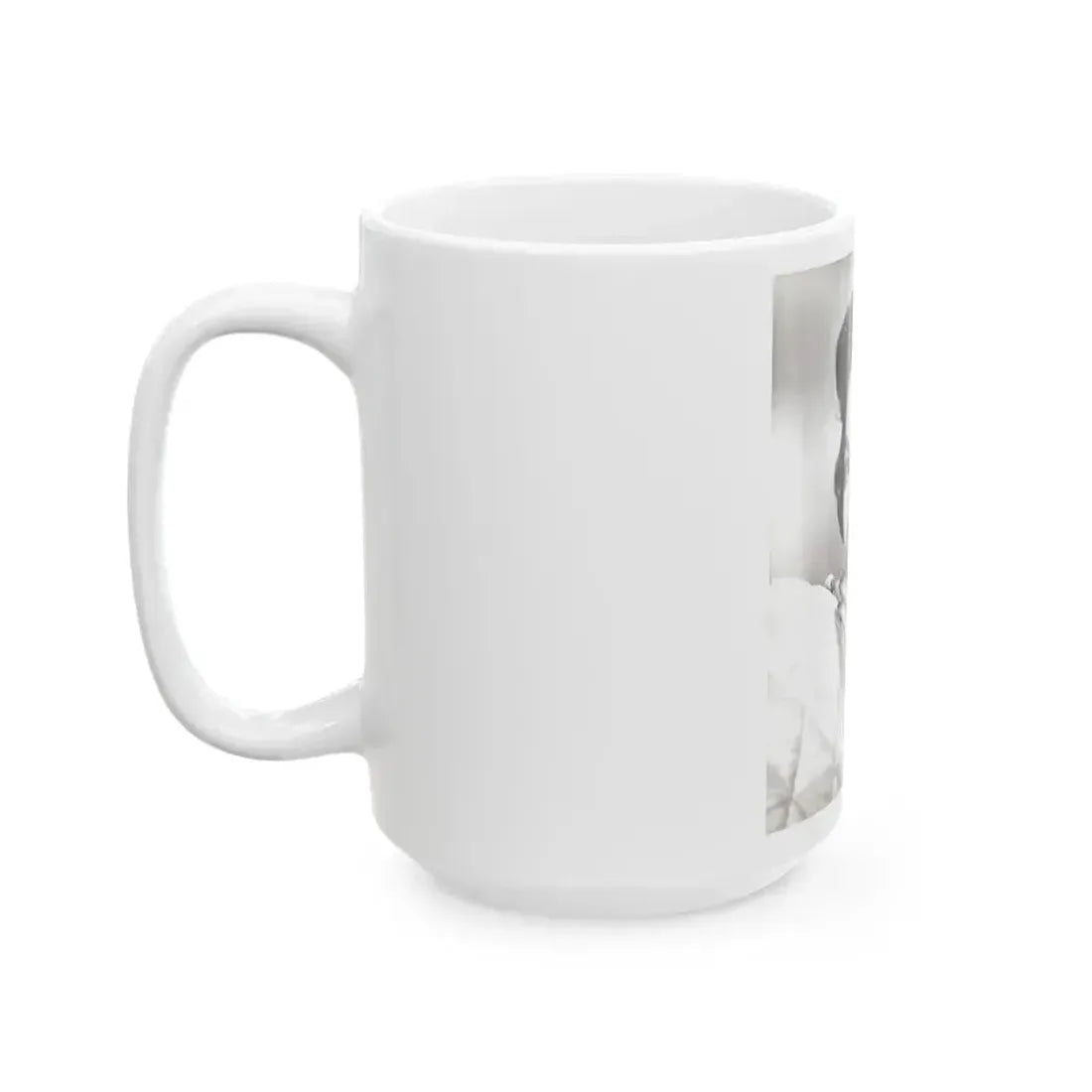 Barbara Rush #254 - Vintage B&W Glamour Portrait Photo from 1959 (Vintage Female Icon) White Coffee Mug - Go Mug Yourself