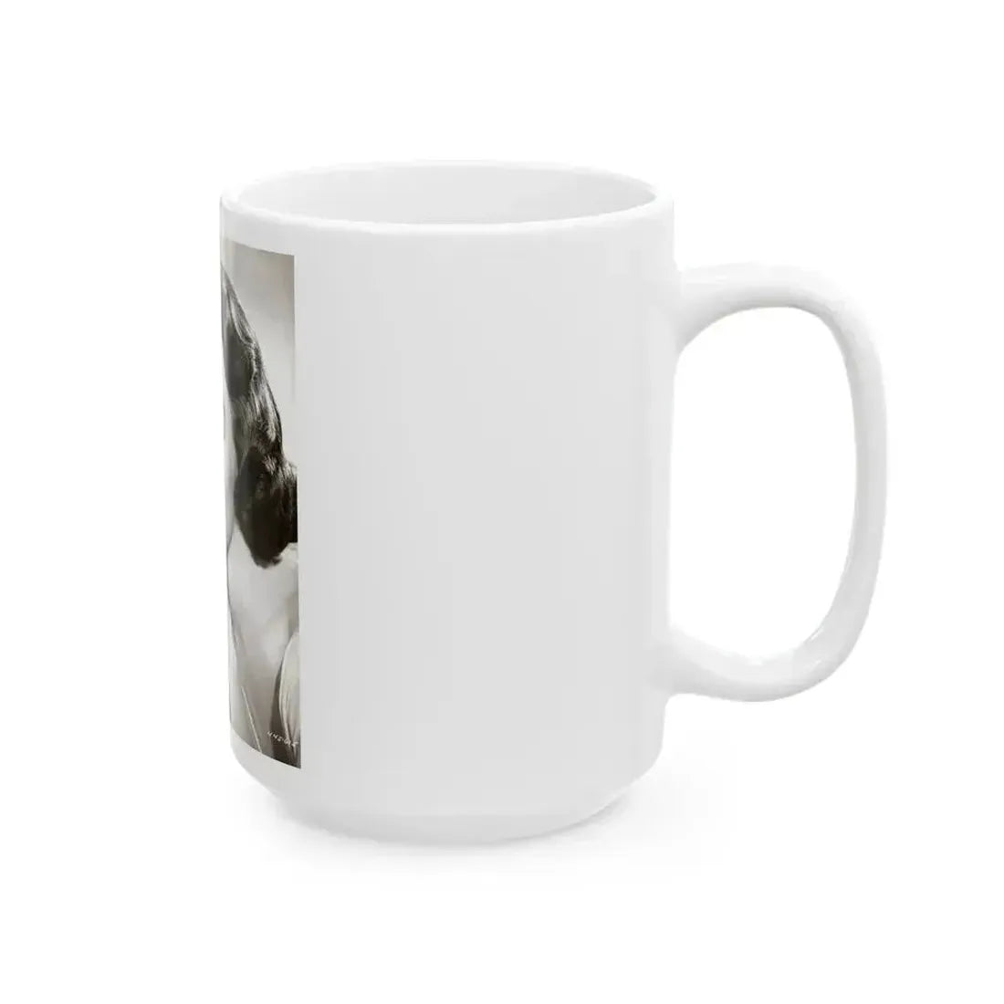 Barbara Rush #254 - Vintage B&W Glamour Portrait Photo from 1959 (Vintage Female Icon) White Coffee Mug - Go Mug Yourself