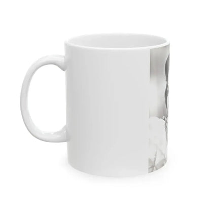 Barbara Rush #254 - Vintage B&W Glamour Portrait Photo from 1959 (Vintage Female Icon) White Coffee Mug - Go Mug Yourself