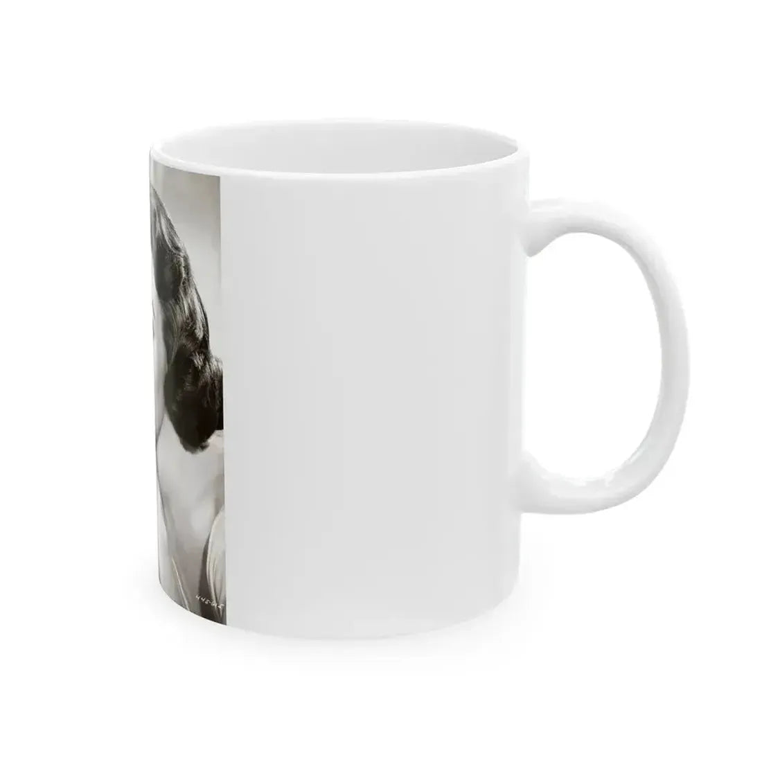 Barbara Rush #254 - Vintage B&W Glamour Portrait Photo from 1959 (Vintage Female Icon) White Coffee Mug - Go Mug Yourself