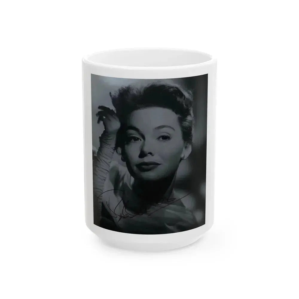 Barbara Rush #256 (Vintage Female Icon) White Coffee Mug 15oz - Go Mug Yourself