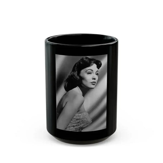 Barbara Rush #258 (Vintage Female Icon) Black Coffee Mug 15oz - Go Mug Yourself
