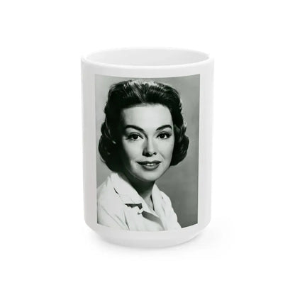 Barbara Rush #259 (Vintage Female Icon) White Coffee Mug 15oz - Go Mug Yourself