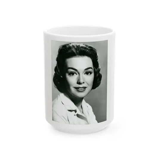Barbara Rush #259 (Vintage Female Icon) White Coffee Mug 15oz - Go Mug Yourself