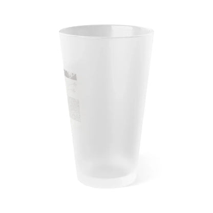 Barbara Rush #278 - 5.25x7.25 B&W Magazine Page Clipping Glamour Photo & Caption (Vintage Female Icon) Frosted Pint Glass 16oz - Go Mug Yourself