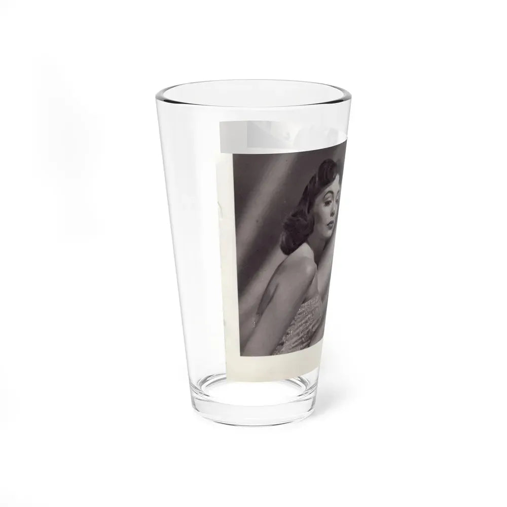 Barbara Rush #278 - 5.25x7.25 B&W Magazine Page Clipping Glamour Photo & Caption (Vintage Female Icon) Pint Glass 16oz - Go Mug Yourself