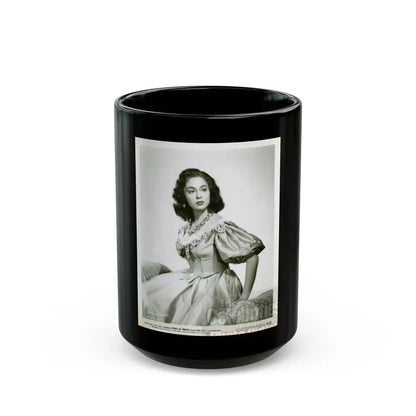 Barbara Rush #34 (Vintage Female Icon) Black Coffee Mug 15oz - Go Mug Yourself