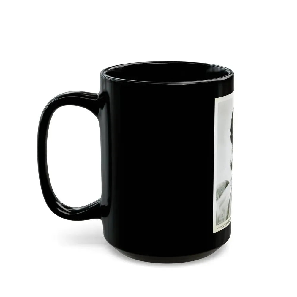 Barbara Rush #34 (Vintage Female Icon) Black Coffee Mug - Go Mug Yourself