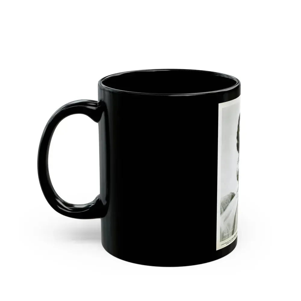Barbara Rush #34 (Vintage Female Icon) Black Coffee Mug - Go Mug Yourself