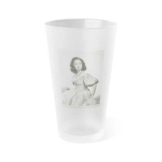 Barbara Rush #34 (Vintage Female Icon) Frosted Pint Glass 16oz-16oz-Frosted-Go Mug Yourself