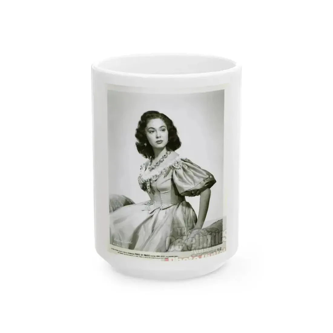 Barbara Rush #34 (Vintage Female Icon) White Coffee Mug 15oz - Go Mug Yourself