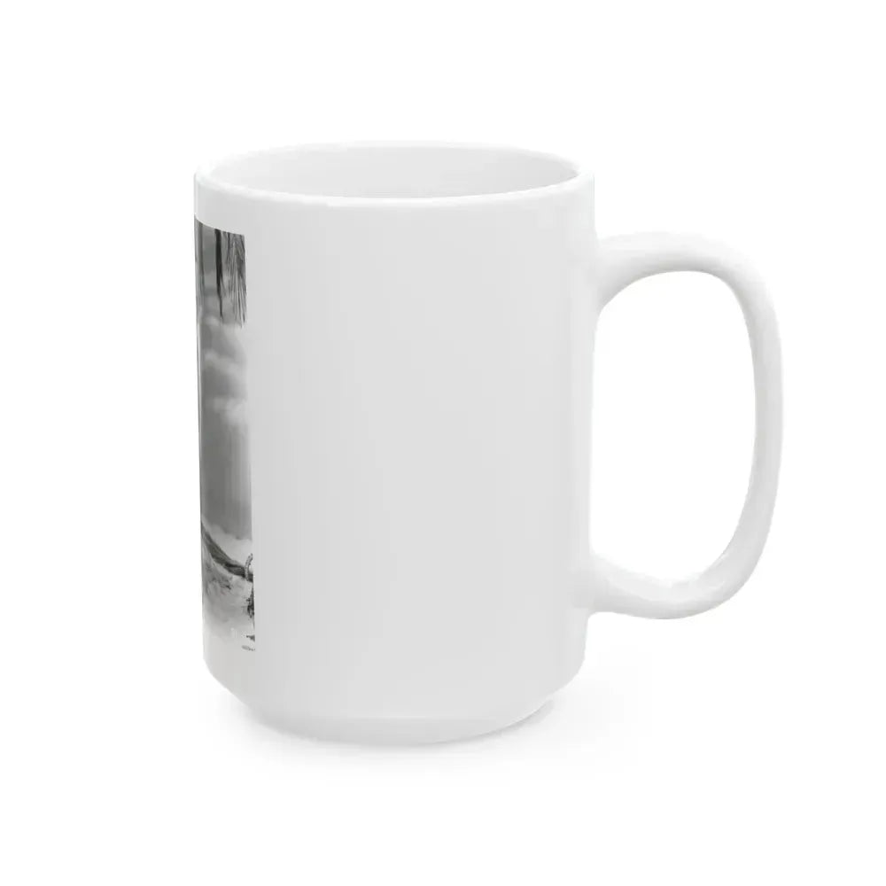 Barbara Rush #37 - 8x10 B&W Full Body 1-Piece Swimsuit Cheesecake Photo (Vintage Female Icon) White Coffee Mug - Go Mug Yourself