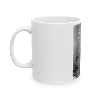 Barbara Rush #37 - 8x10 B&W Full Body 1-Piece Swimsuit Cheesecake Photo (Vintage Female Icon) White Coffee Mug - Go Mug Yourself