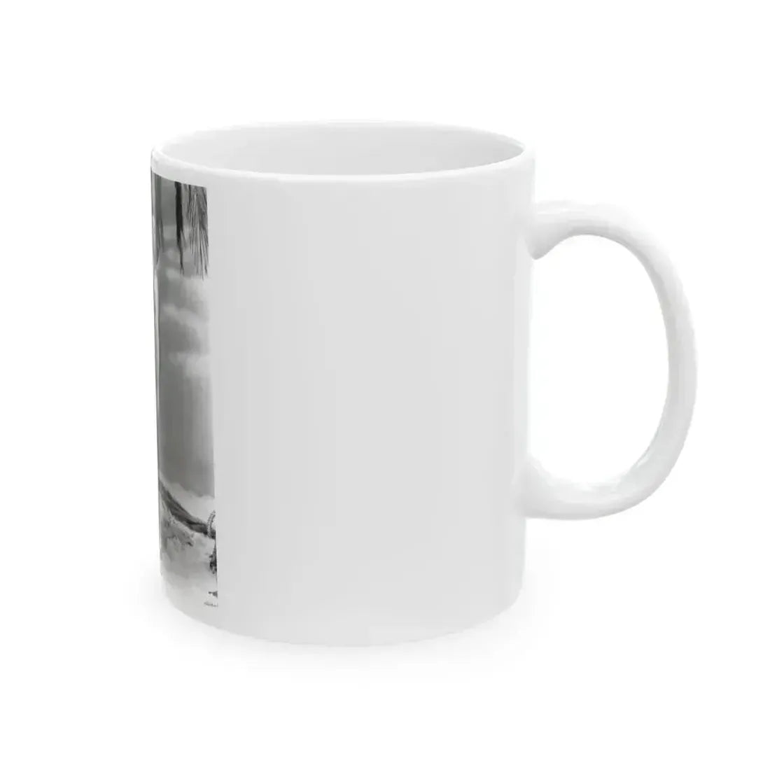 Barbara Rush #37 - 8x10 B&W Full Body 1-Piece Swimsuit Cheesecake Photo (Vintage Female Icon) White Coffee Mug - Go Mug Yourself