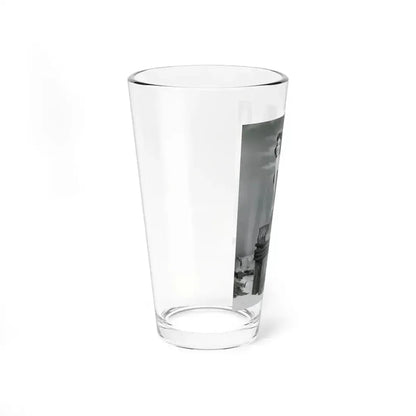 Barbara Rush #38 - 8x10 B&W Full Body 1-Piece Swimsuit Cheesecake Photo (Vintage Female Icon) Pint Glass 16oz - Go Mug Yourself