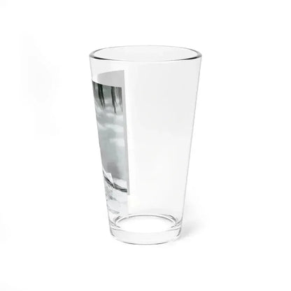 Barbara Rush #38 - 8x10 B&W Full Body 1-Piece Swimsuit Cheesecake Photo (Vintage Female Icon) Pint Glass 16oz - Go Mug Yourself