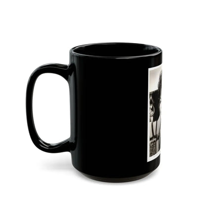 Barbara Rush #44 (Vintage Female Icon) Black Coffee Mug-Go Mug Yourself