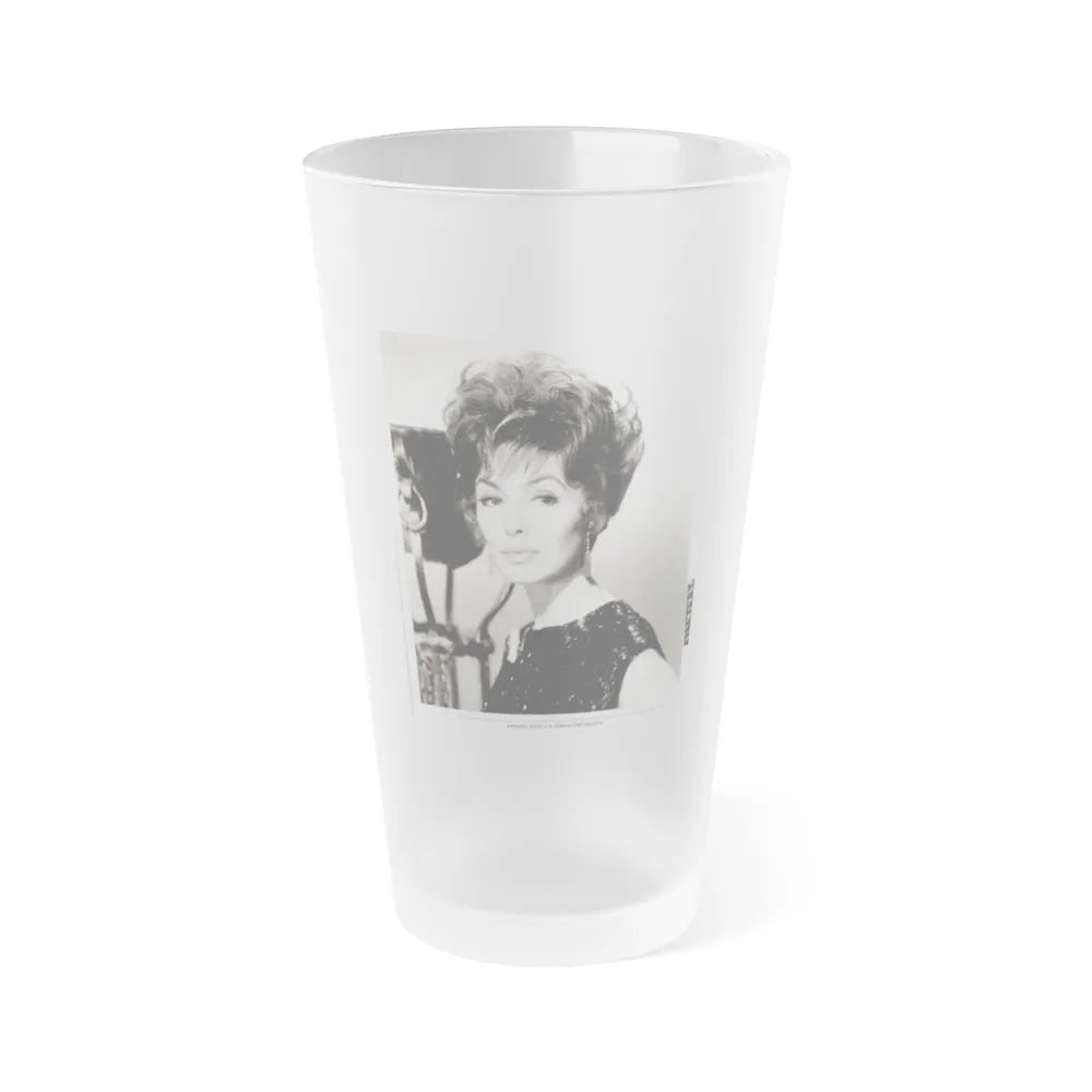 Barbara Rush #44 (Vintage Female Icon) Frosted Pint Glass 16oz-16oz-Frosted-Go Mug Yourself