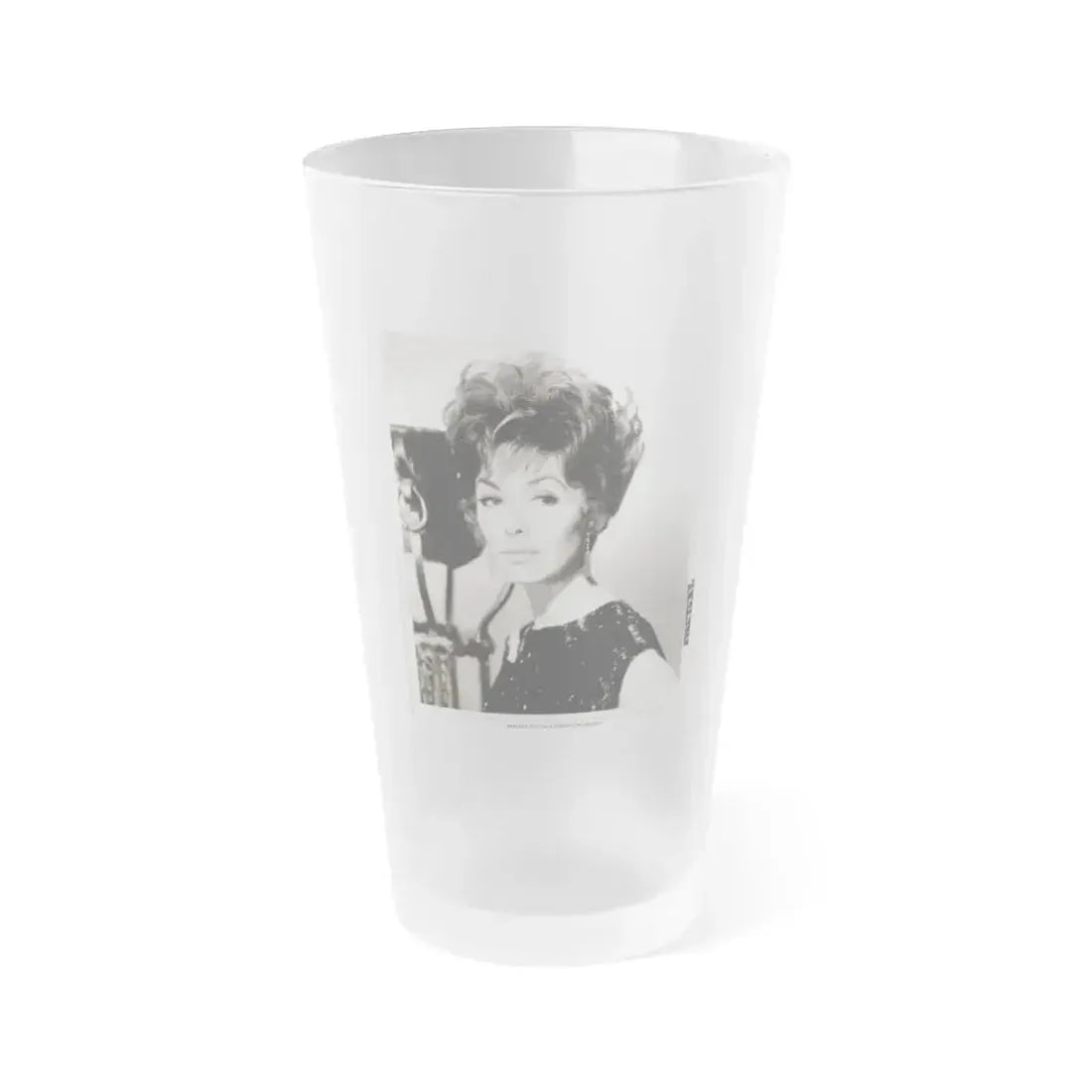 Barbara Rush #44 (Vintage Female Icon) Frosted Pint Glass 16oz 16oz Frosted - Go Mug Yourself
