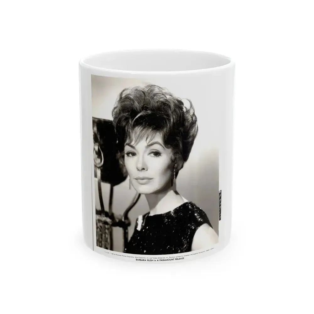 Barbara Rush #44 (Vintage Female Icon) White Coffee Mug 11oz - Go Mug Yourself