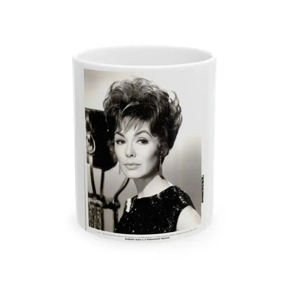 Barbara Rush #44 (Vintage Female Icon) White Coffee Mug 11oz - Go Mug Yourself