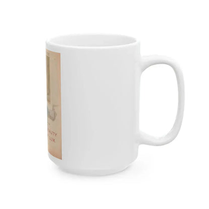 Barbara Rush #49 - Lux Soap Add (Vintage Female Icon) White Coffee Mug - Go Mug Yourself