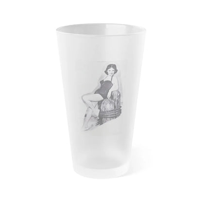 Barbara Rush #54 (Vintage Female Icon) Frosted Pint Glass 16oz-16oz-Frosted-Go Mug Yourself