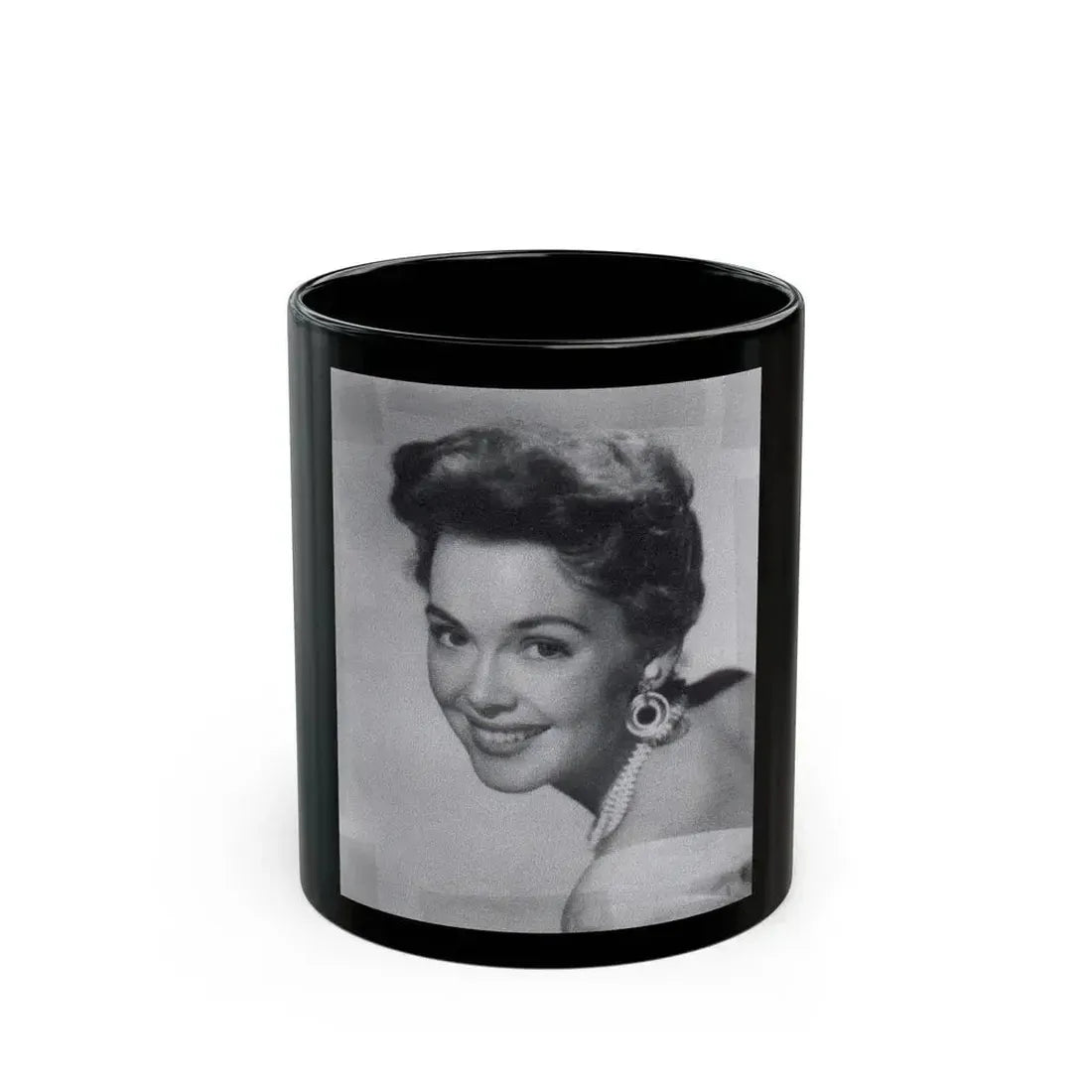 Barbara Rush #55 (Vintage Female Icon) Black Coffee Mug 11oz - Go Mug Yourself