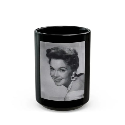 Barbara Rush #55 (Vintage Female Icon) Black Coffee Mug 15oz - Go Mug Yourself