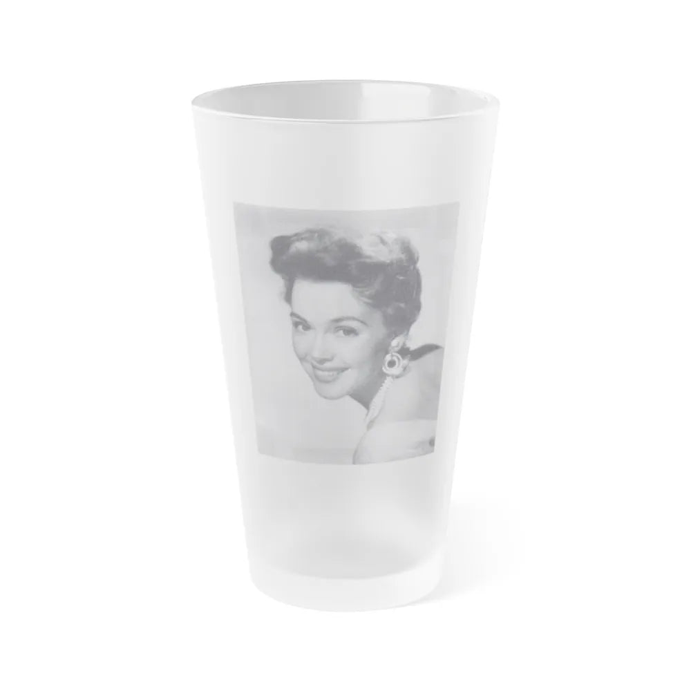 Barbara Rush #55 (Vintage Female Icon) Frosted Pint Glass 16oz-16oz-Frosted-Go Mug Yourself