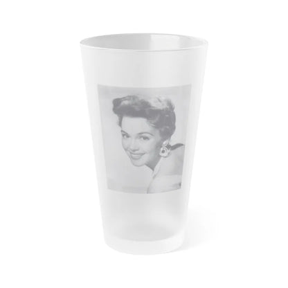 Barbara Rush #55 (Vintage Female Icon) Frosted Pint Glass 16oz-16oz-Frosted-Go Mug Yourself