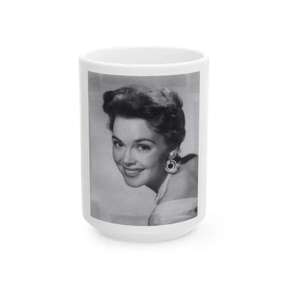 Barbara Rush #55 (Vintage Female Icon) White Coffee Mug 15oz - Go Mug Yourself