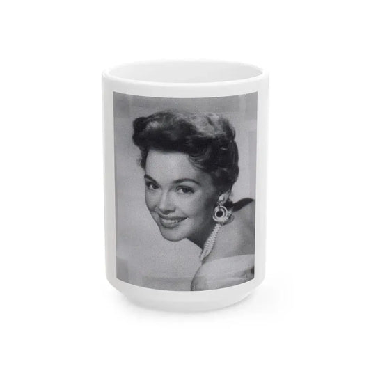 Barbara Rush #55 (Vintage Female Icon) White Coffee Mug 15oz - Go Mug Yourself