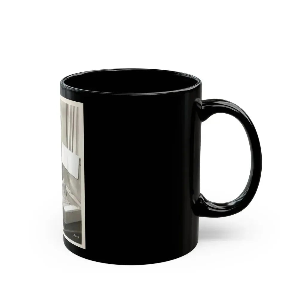 Barbara Rush #61 (Vintage Female Icon) Black Coffee Mug - Go Mug Yourself