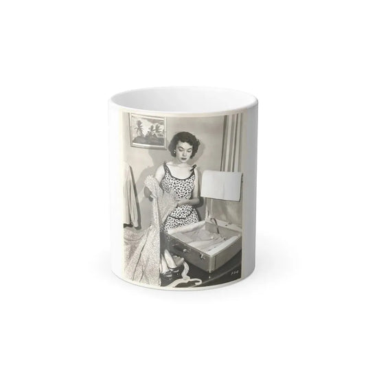 Barbara Rush #61 (Vintage Female Icon) Color Changing Coffee Mug 11oz - Go Mug Yourself