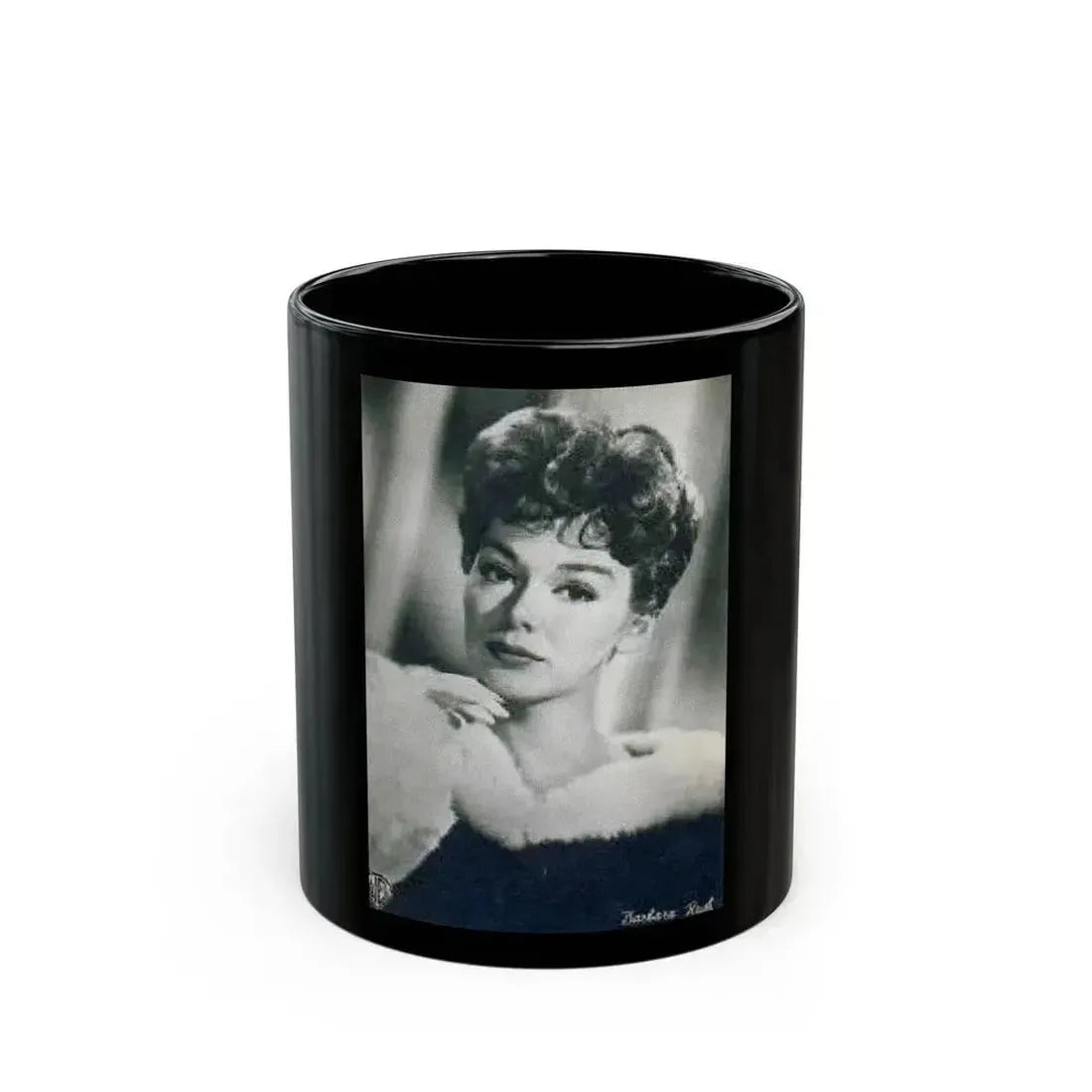 Barbara Rush #62 (Vintage Female Icon) Black Coffee Mug 11oz - Go Mug Yourself