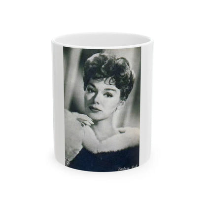 Barbara Rush #62 (Vintage Female Icon) White Coffee Mug-11oz-Go Mug Yourself