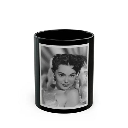 Barbara Rush #63 (Vintage Female Icon) Black Coffee Mug 11oz - Go Mug Yourself