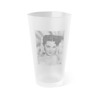 Barbara Rush #63 (Vintage Female Icon) Frosted Pint Glass 16oz-16oz-Frosted-Go Mug Yourself