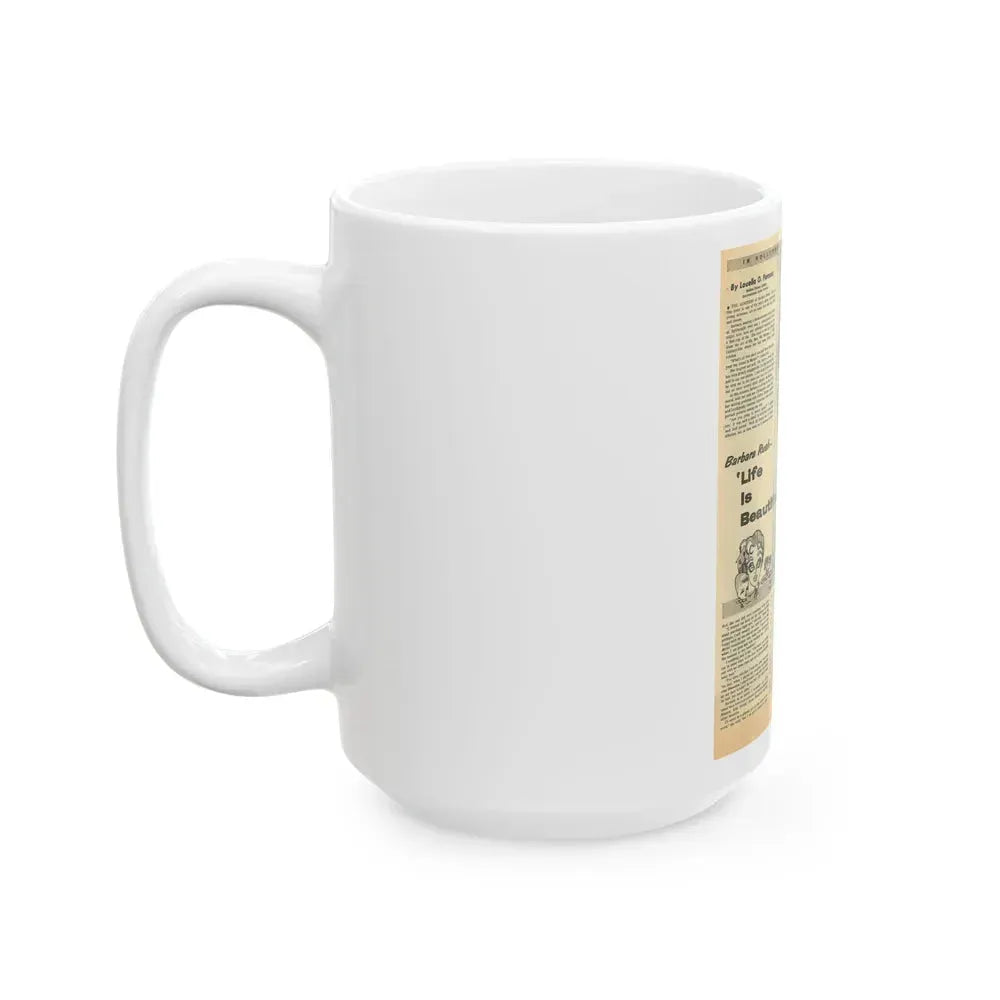 Barbara Rush #67 - Add (Vintage Female Icon) White Coffee Mug - Go Mug Yourself