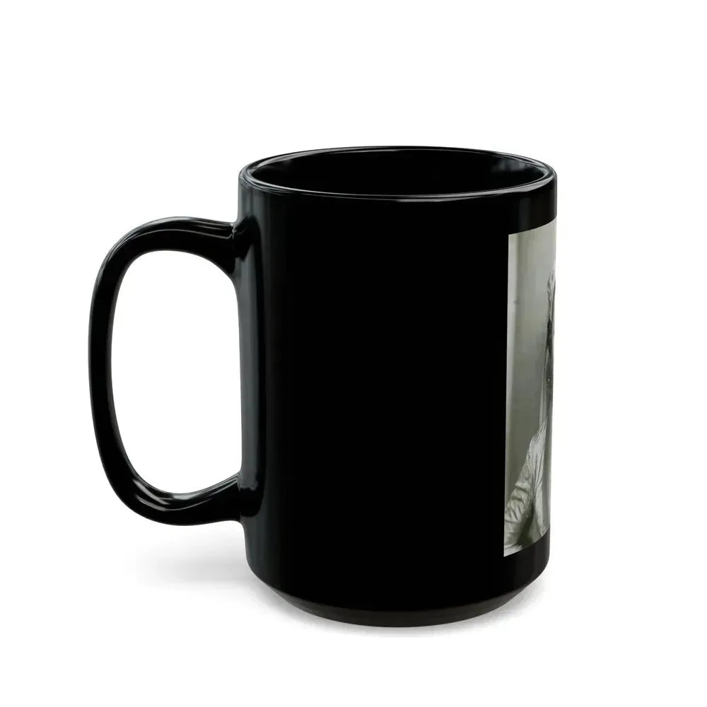 Barbara Rush #71 (Vintage Female Icon) Black Coffee Mug - Go Mug Yourself