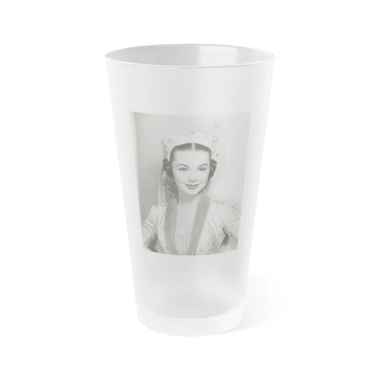 Barbara Rush #71 (Vintage Female Icon) Frosted Pint Glass 16oz-16oz-Frosted-Go Mug Yourself