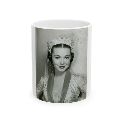 Barbara Rush #71 (Vintage Female Icon) White Coffee Mug-11oz-Go Mug Yourself