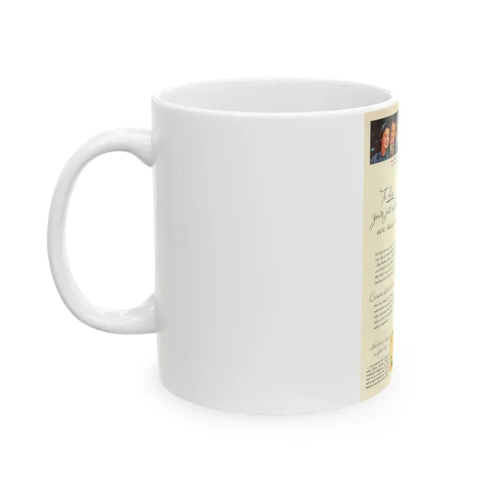 Barbara Rush #74 - Lux Soap Add (Vintage Female Icon) White Coffee Mug - Go Mug Yourself
