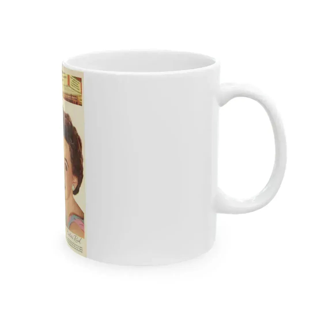 Barbara Rush #74 - Lux Soap Add (Vintage Female Icon) White Coffee Mug - Go Mug Yourself