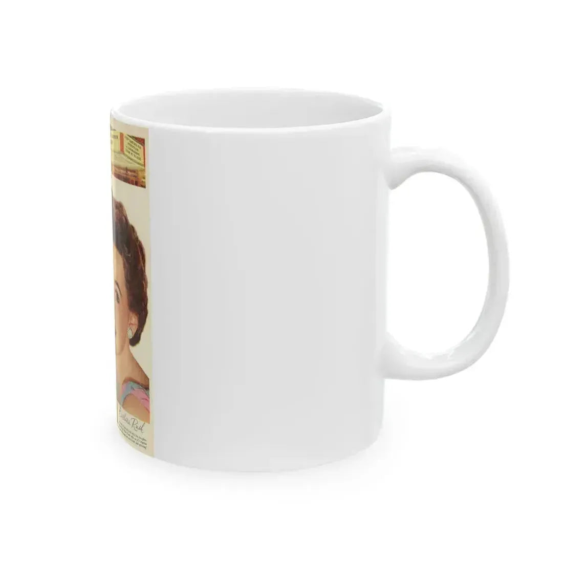 Barbara Rush #74 - Lux Soap Add (Vintage Female Icon) White Coffee Mug - Go Mug Yourself