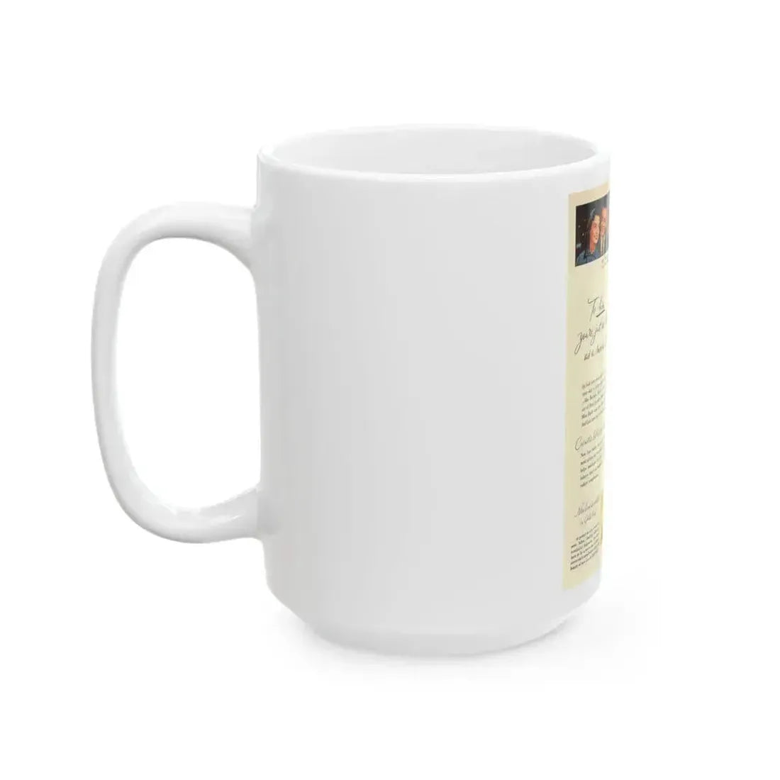 Barbara Rush #74 - Lux Soap Add (Vintage Female Icon) White Coffee Mug - Go Mug Yourself